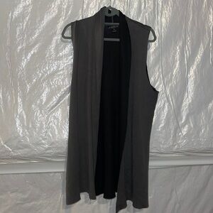 Grey/Black Vest Cardigan